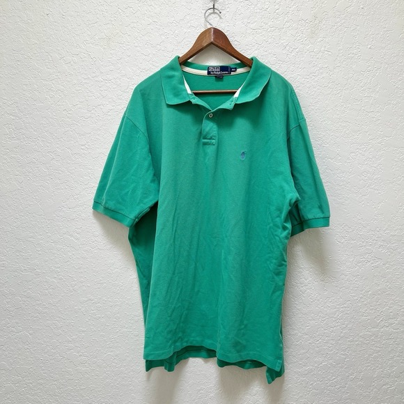 Ralph Lauren Other - Polo by Ralph Lauren Green Cotton Polo Shirt Mens XXL Short Sleeve Preppy Golf‎